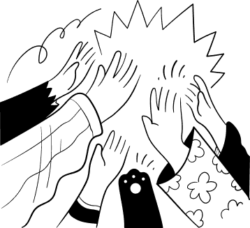 Des mains qui se clap